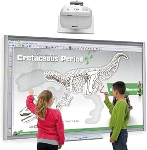 SMART Electronic Interactive Dry Erase Board (6ft x 4ft) with NEC UM330X Short Throw Projector