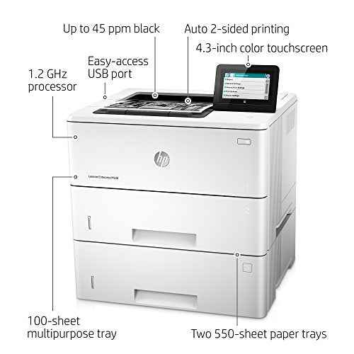 HP LaserJet Enterprise M506x Monochrome Printer, (F2A70A)
