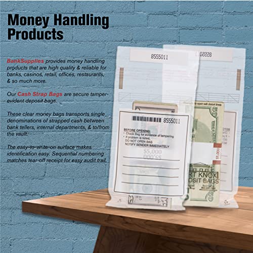 One Strap / 100 Note Sequential Currency Strap Bags - 5000/case