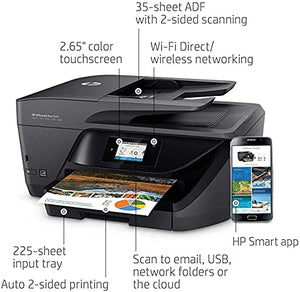 HP OfficeJet Pro 6978 All-in-One Wireless Printer, HP Instant Ink, Compatible with Alexa (T0F29A) with Tivdio USB Printer Cable