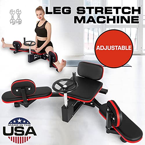 UNIGLE Leg Stretcher 330LBS Heavy Duty Leg Stretching Training Machine for Home Gym Foldable Leg Stretcher Strength Training Equipment Improve Flexibility Perfect for Dancer Men/Women