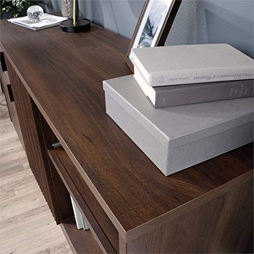 Sauder Englewood Credenza, Spiced Mahogany Finish