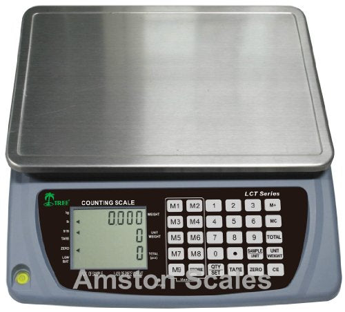 6.6 LB x 0.0002 LB / 3 KG x 0.1 Gram Large (13 x 9 Inch Tray) Counting Scale Coin Parts Inventory Paper Piece