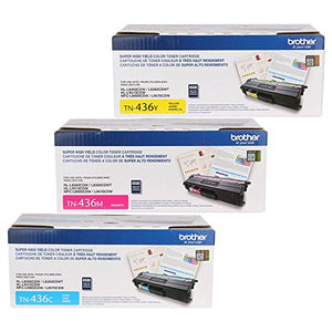 Brother HL-L8360CDW (TN436) Super High Yield Toner Cartridge Set Colors Only (6,500 Yield)