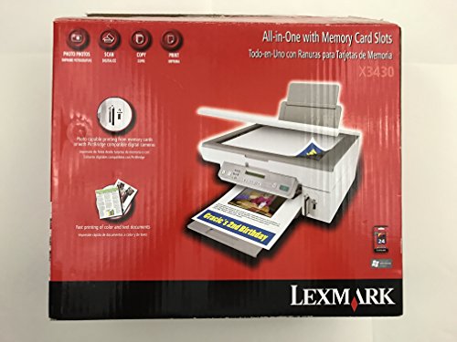 Lexmark X3430 All-In-One With Memory Card Slots Color Printer