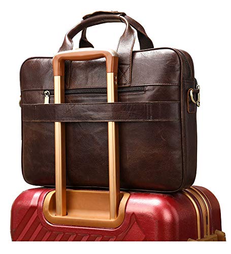CHNOOI Watch Box Business Men Briefcase Laptop Bag Leather Men Messenger Bag Leather Leather Work/Office Bag Men Briefcase Men