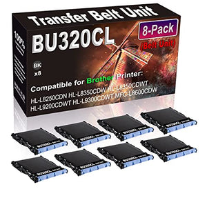 Kolasels Transfer Unit Belt 8-Pack Compatible with HL-L8250CDN HL-L8350CDW HL-L8350CDWT HL-L9200CDWT Printer - BU-320CL Replacement (Black, High Capacity)