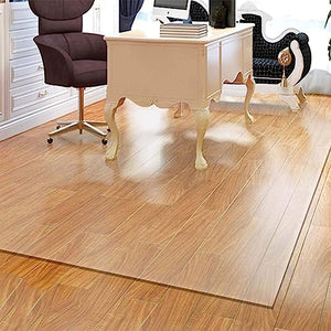 PHONME Clear PVC Office Chair Mat for Hardwood Floors, Anti-Slip Desk Floor Protector (140 * 200cm)