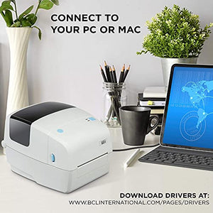 BCL D110 Label Printer, Ethernet & USB Port, Prints 4x6 Shipping Mailing Postage Barcode & Address Labels, Direct Thermal inkless Printer, USB Printer Cable Included, Windows & Mac Compatible