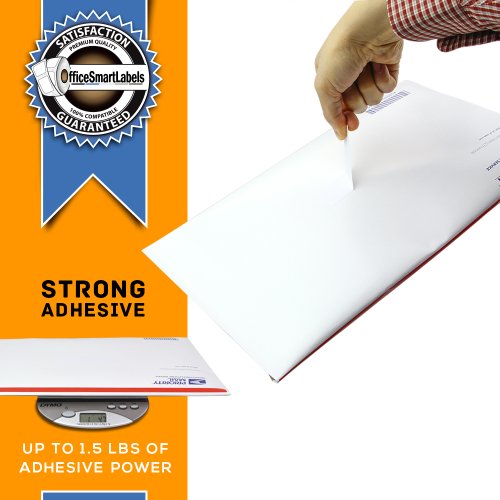 OfficeSmartLabels 1-1/8" x 3-1/2" Address Labels, Compatible with 30252 (100 Rolls - 350 Labels Per Roll)