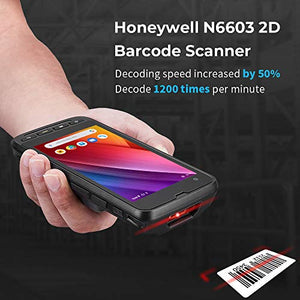 Android 9.0 Barcode Scanner Rugged Handheld PDA with Honeywell N6603 2D PDF417 Reader 4.7'' Touch Screen 7200mAh 4+64G Mobile Computer IP65 Grade WiFi 4G GPS WiFi for WMS Data Collection