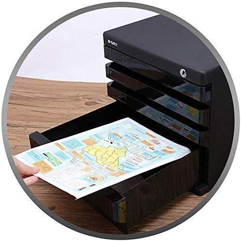 UGani Plastic Flat File Cabinet with 4 Drawers - A4 File Storage (Color: 2)