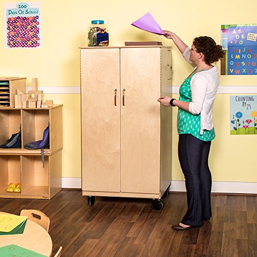 Wood Designs Mobile Teacher's Lock-it-up Cabinet