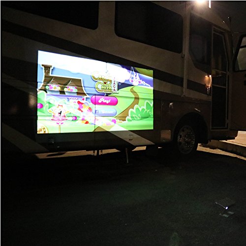 PIQS TT Mini Video Projector Kit, DLP Home Theater Projector with Stand Includes Projector and Stand.