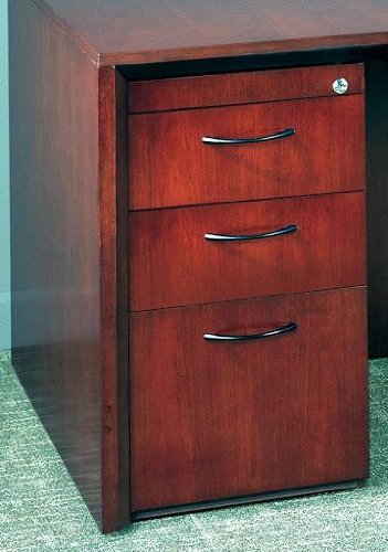 Corsica Credenza Pedestal Box-Box-File (Unfinished Top) Finish: Mahogany