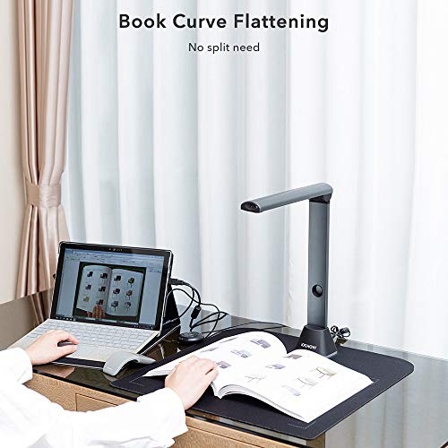 iOCHOW S3 Book & Document Camera, 17MP High Definition Professional Book Document Scanner, Auto-Flatten & Deskew Tech, Max A3 Size, Smart Multi-Language OCR, SDK & Twain for Office and Education