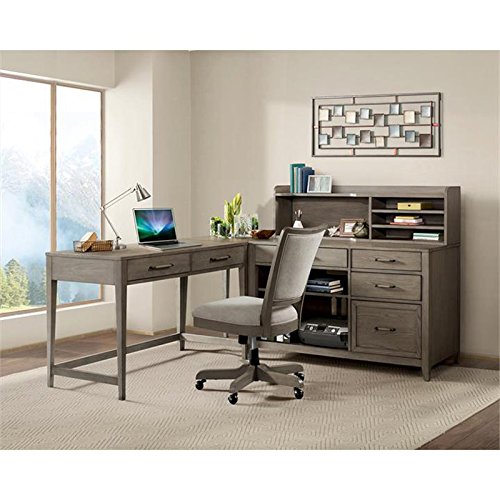 Riverside Furniture Vogue 48" Hutch in Gray Wash