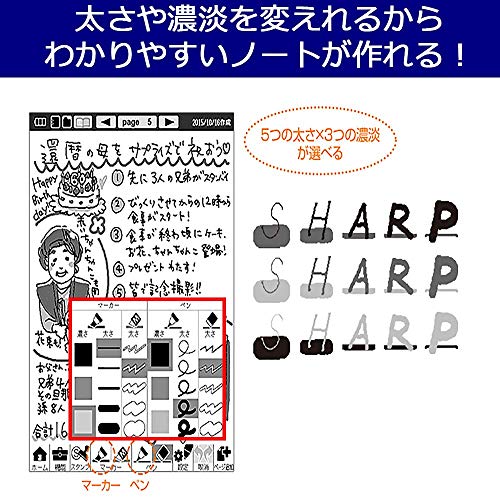 Sharp electronic notebook black-based WG-S30-B(Japan Import-No Warranty)