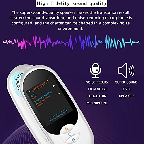 Language Translator Device Classic Offline Photo 102 Languages Smart Translat (Color: D)