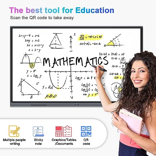 Armer 65'' Smart Board 4K UHD Touchscreen All in One Interactive Whiteboard