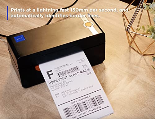 Beeprt BY426BT | High Speed Thermal Label Printer for 4X6 Labels | Bluetooth Enabled | Free Label Holder | Compatible with Windows, MacOS, Android and iOS Systems | 12 Month Free Replacement Warranty
