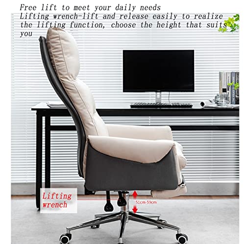 HUIQC Boss Chair High Backrest Managerial Executive Chairs with Footrest - Blue