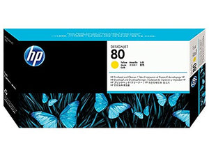 HP C4823A No. 80 Printhead And Cleaner Yellow