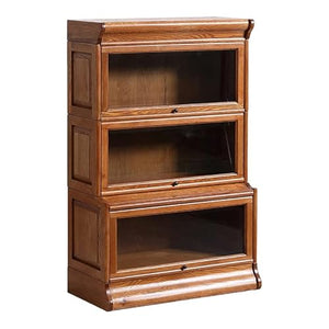 Crafters and Weavers 33" Wood Barrister Bookcase in Cherry