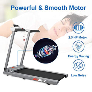 FYC Folding Treadmill for Home Electric Treadmill Running Exercise Machine Portable Compact Treadmill Foldable for Home Gym Fitness Workout Jogging Walking, No Installation Required (JK68-8)