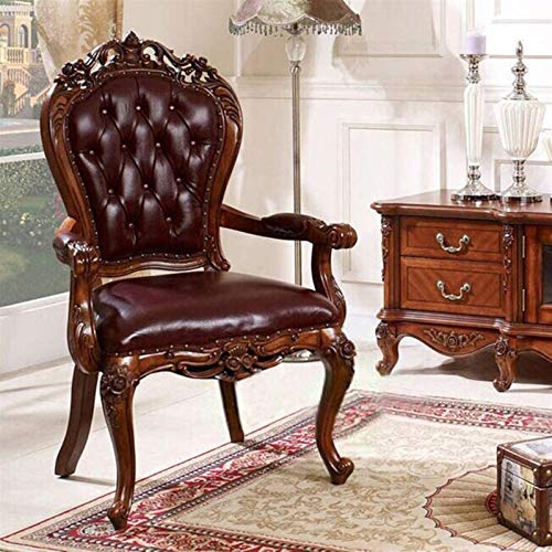 Video Game Chairs Home Office Desk Chairs Office Chairs with Lumbar Support Office Chairs & Sofas Luxurious Home Office Chair,Leather Executive Side Chair Reception Chair with Frame Finish Ergonomic L