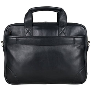 Ben Sherman Top Zip Laptop Portfolio Briefcase, Black, One Size