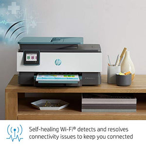 HP OfficeJet Pro 8035 All-in-One Wireless Printer - Includes 8 Months of Ink, HP Instant Ink, Works with Alexa - Oasis (3UC66A)