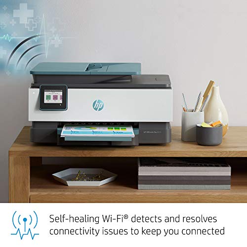 HP OfficeJet Pro 8035 All-in-One Wireless Printer - Includes 8 Months of Ink, HP Instant Ink, Works with Alexa - Oasis (3UC66A)