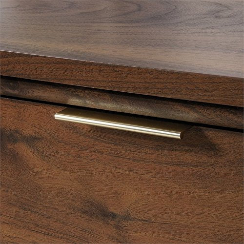 Home Square 2-Piece Set: L Shaped Computer Desk & Lateral File Cabinet