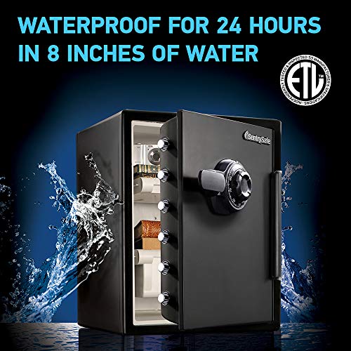 SentrySafe SFW205CWB Fireproof Waterproof Safe with Dial Combination, 2.05 Cubic Feet, Black & 914 Tray Accessory, For SFW205 Fire Safes