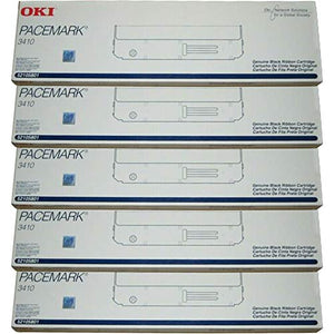 Wholesale CASE of 5 - Oki Data 52105801 Printer Ribbon-Matrix Nylon Printer Ribbon, For Pacemark 3410, Black
