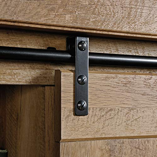Sauder 422474 Adept Storage Cabinet, L: 36.61" x W: 16.81" x H: 71.02", Craftsman Oak finish