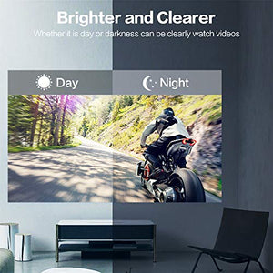 UUO Native 1080P Projector 6000 Lux Led Projector,Support 4K HD Video 300" Display Zoom ±50° Digital Keystone,Compatible with TV Stick,PS4,X-Box,Laptop,iPhone Android for Home Theater (Brushed Silver)