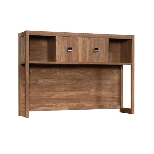 Pemberly Row Contemporary Engineered Wood Hutch in Sindoori Mango/Brown