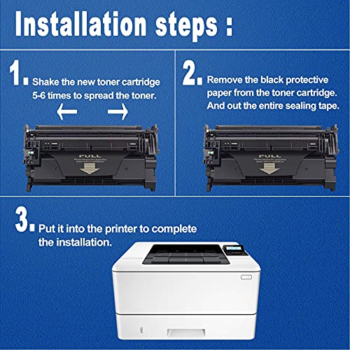 5-Pack 26X | CF226X High Yield Toner Cartridge (Black) Compatible Replacement for HP CF226X Pro M402dn M402dw MFP M426dw M426fdn M426fdw M426m M402-M403 M426f-M427f M426-M427 Series Printer Cartridge