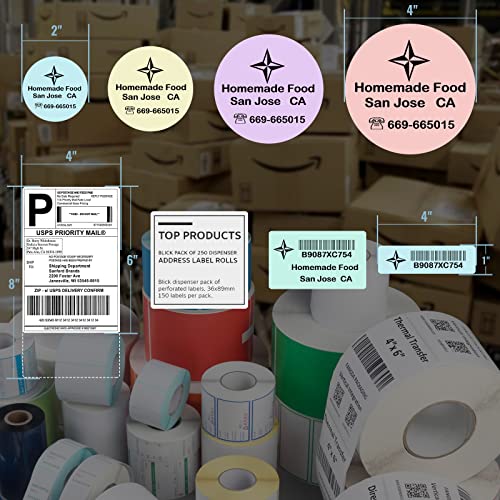 Hudoo 2054K II Generation Wireless/Wi-Fi and USB Shipping Label Printer, Compatible with Amazon, Ebay, FedEx, UPS, Shopify etc.