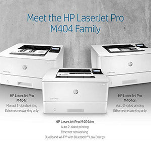 HP Laserjet Pro M404n Printer, White (Renewed)