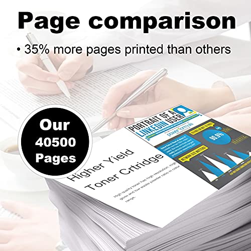 2 Pack Black MX-61NTBA MX-61NT Toner Cartridge Replacement for Sharp MX-2630N Sharp MX-2651 MX-3070N MX-3550N MX-3550V MX-3551 MX-4050N MX-4050V MX-4051 MX-4071 Printer