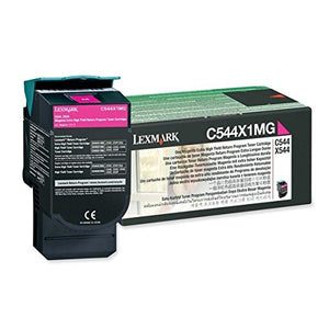Lexmark C544X1MG C544 C546 X544 X546 X548 Toner Cartridge (Magenta) in Retail Packaging
