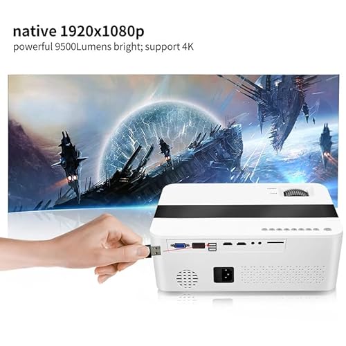 BAILAI 1080P 5G Projector 9500 Lumen Support 4K Video Home Cinema LCD