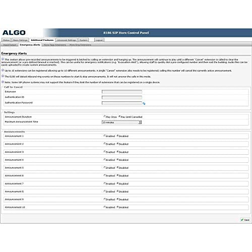 Algo 8186 PoE SIP Paging Speaker and IP Loud Ringer