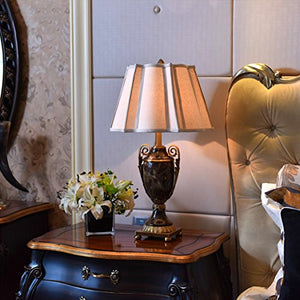 505 HZB Marble Lamp Luxury European Style Villa Living Room Bedroom Bedside Lamp