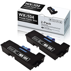 2 Pack Compatible WX-104 Waste Toner Box Replacement for Konica Minolta Bizhub 7528 7536 287 367 7522 Printer Ink Cartridge.