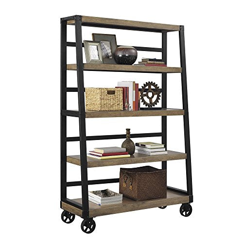 Ameriwood Home 9660196COM Wade, Bookcase, Rustic Gray
