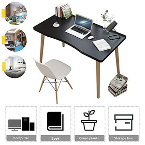 YMWD Small Wooden Computer Desk Office Study Writing Desk Home Computer PC Laptop Table Workstation Dining Gaming Table for Home Office Living Room Study,Wood Color,120x60x73cm